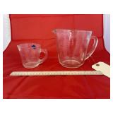 2pc - Pyrex & Anchor Hocking Measuring Cups