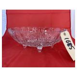Footed Glass Fruit Bowl