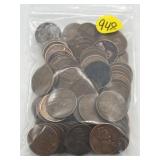 Approx 100 Wheat Pennies - var years