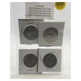 Set of 4 Kennedy Half Dollars 1997-P 1997-D