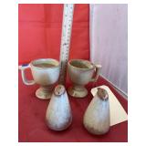 Frankoma  2 mugs - Salt & Pepper