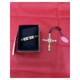 Rustic Cuff Bracelet & Decorative Cross