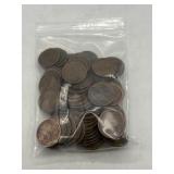 Approx 100 Wheat Pennies - var years
