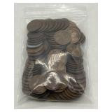 Approx 100 Wheat Pennies - var years