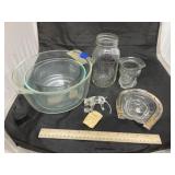 Nesting Pyrex Bowls - Mason Jar, Avon Cup, More