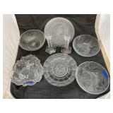 Glass Candlesticks, Misc. Bowls & Small Plates