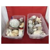 2 Small Trays w/Sea Shells