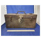 Metal Fishing Tackle Box w/Fishing Lures