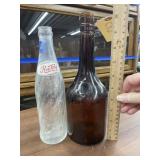 Pepsi Bottle & Amber Wine Bottle