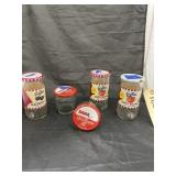 5 Pcs - Apple Butter Jars w/Lids