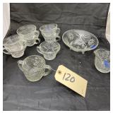10 Pcs - Glass Cups & Bowl