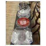 Large Lot of Plastic Bowls & Trays