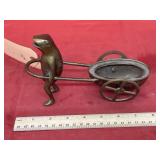Metal Frog & Wagon