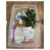 Tote w/Christmas Dï¿½cor - Greenery & More