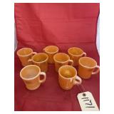 8pc-  Fire King Coffee Mugs