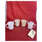 4pc -  Fire King Coffee Mugs