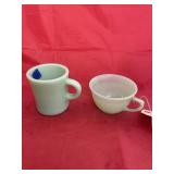 2pc-  Fire King Jadite Coffee Cups