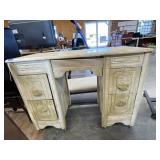 4 Drawer Wood Desk 41x16x30