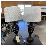 Metal Lamps w/Shade - AS IS