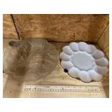 2pc - Deviled Egg Plates & Dish