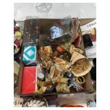 Box w/Napkin Rings - Tea Light Candles - Corn Husk