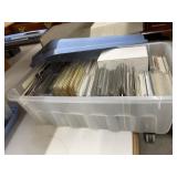 Plastic Box w/Assorted Sports Cards