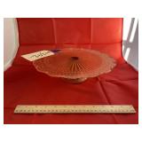 Colored Glass Pedestal Cake Stand