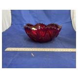 Ruby Red Serving Bowl