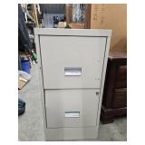 2-Drawer Letter Size Metal Filing Cabinet