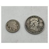 1960 Liberty Half Dollar & 1926 Nickel