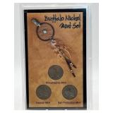 Buffalo Nickel 3 Coin Set - Plastic Case