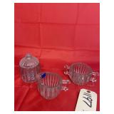 3pc - Sugar Creamer & Covered Dish