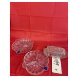 3pc - Divided Dishes & Butter Dish