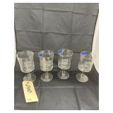 4 Pcs - Glass Stemware