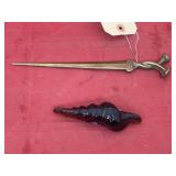Metal Letter Opener & Paperweight