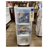 3 Drawer Plastic Organizer w/Craft Supplies