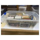 Bin w/Assorted Baseball - Basketball Cards