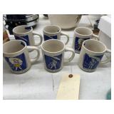 6pc Bryan China Morton Salt Mugs
