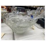 Glass Punch Bowl w/Cups