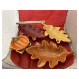 6pc - Leaf Serving Dishes
