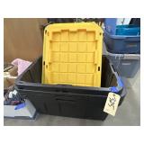 3 - Plastic Totes w/Lids