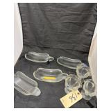 7 Pcs - 3 Sundae Cups & 4 Banana Split Dishes