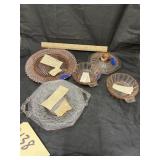 5 Pcs - Pink Depression Glass