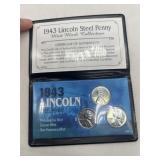 1943 Lincoln Steel Penny Mint Mark Collection