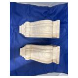2 Boxes - 2 Wooden Wall Hanging Cornices ea