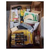 Box w/Picture Frames - Command Hooks - Flashlight