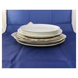 Stack of Plates & Serving Platter