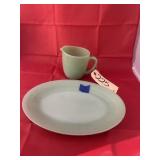 Fireking Pitcher w/Serving Tray