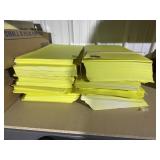 2 Stacks of Yellow 11x17 Card Stock Paper