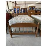 Twin Mattress - Box & Wood Frame